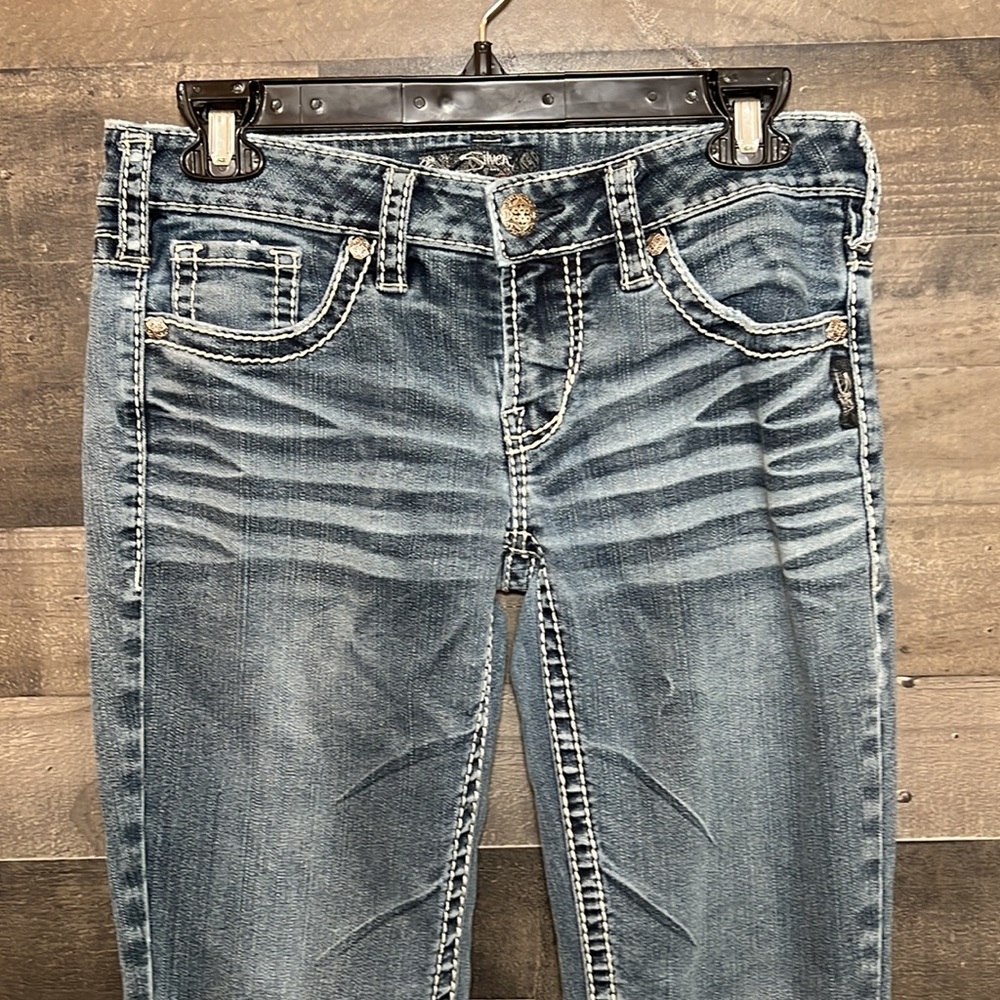 Aiko Bootcut Silver Jeans - Picture 2 of 8